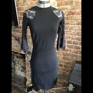 BB Dakota Lace Sleeve Dress